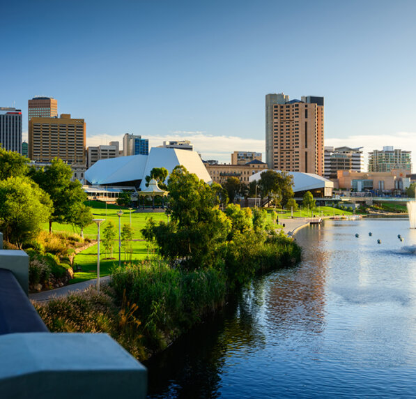 Adelaide city view campus info session