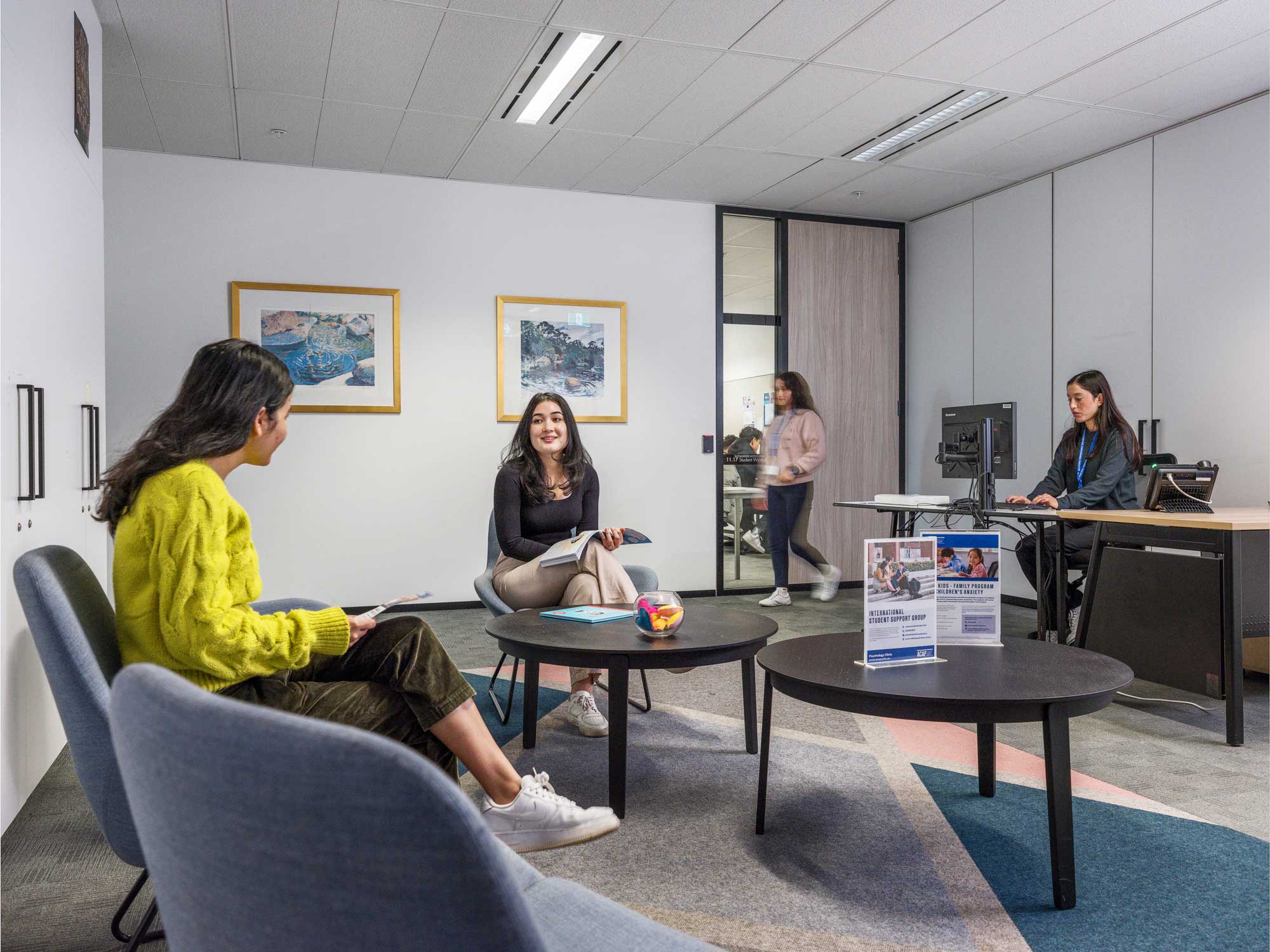 Waiting room at the ACAP Clinic